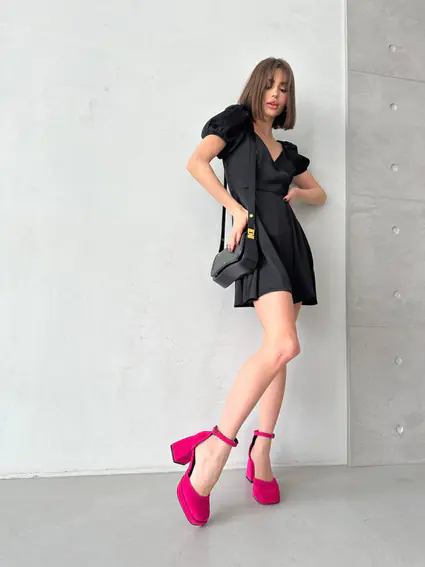 Босоножки женские замшевые цвета фуксии фото 6 — интернет-магазин Tapok