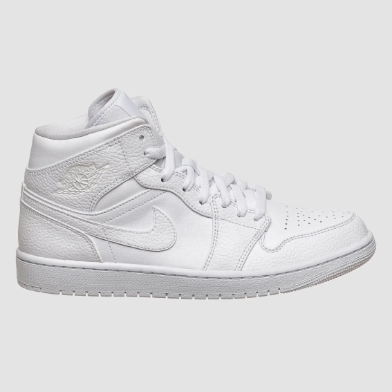 Кроссовки мужские Jordan 1 Mid White (554724-130) фото 7 — интернет-магазин Tapok