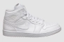 Кроссовки мужские Jordan 1 Mid White (554724-130) Фото 7