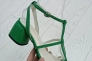 Босоножки женские кожаные зеленого цвета на каблуке Фото 26