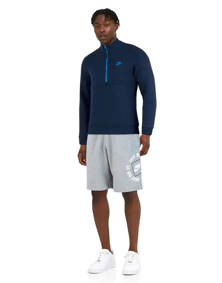 Кофта мужская Nike Sportswear Club Men&#39;s Brushed-Back 1/2-Zip Sweatshirt (DD4732-410) фото 3 — интернет-магазин Tapok