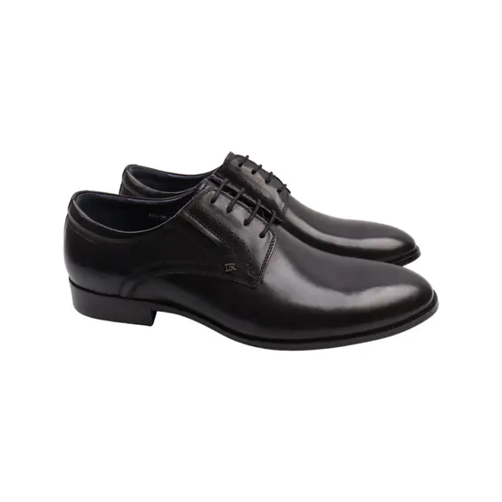 Туфли мужские Brooman черные натуральная кожа 893-22DT фото 1 — интернет-магазин Tapok