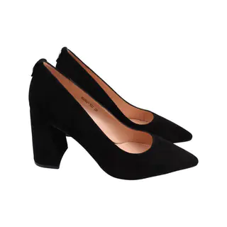 Туфлі жіночі Beratroni чорні натуральна замша 27-22DT