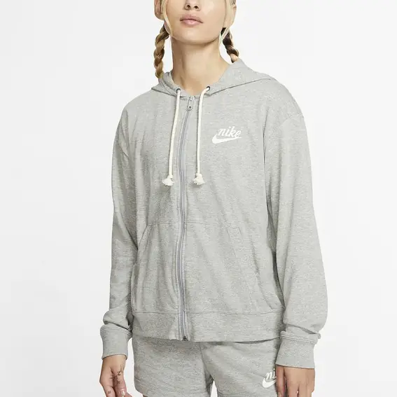 Женская кофта NIKE W NSW GYM VNTG HOODIE FZ CJ1694-063 фото 4 — интернет-магазин Tapok