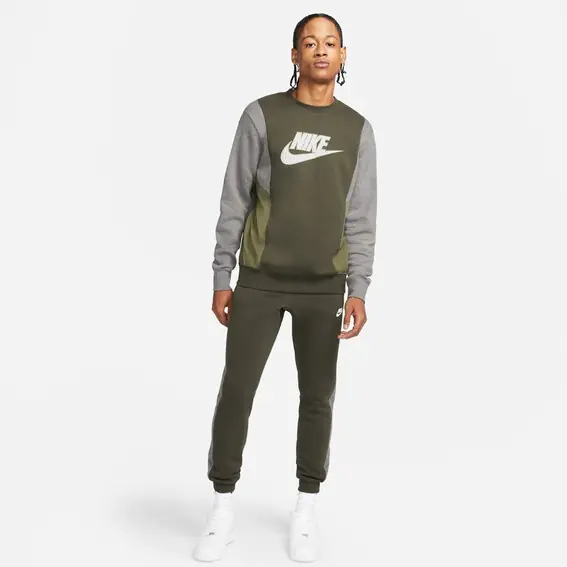 Мужская кофта NIKE M NSW HYBRID FLC CREW BB DJ5075-355 фото 3 — интернет-магазин Tapok