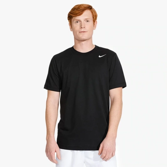 Мужская футболка с длинным рукавом NIKE M NK DF TEE DFC CREW SOLID AR6029-010 фото 1 — интернет-магазин Tapok