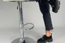 Туфли женские замшевые черные на шнуровке Фото 4