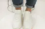 Кросівки жіночі шкіряні 4S 584016 Білі Фото 3