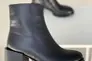 Ботинки женские кожаные черные на небольшом каблуке демисезонные Фото 10