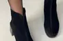 Ботинки женские замшевые черные на небольшом каблуке демисезонные Фото 2
