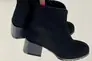 Ботинки женские замшевые черные на небольшом каблуке демисезонные Фото 9