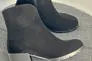 Ботинки женские замшевые черные на небольшом каблуке демисезонные Фото 10