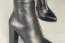 Ботильоны женские кожаные черные на каблуке демисезонные Фото 1