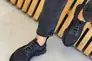 Кроссовки мужские кожаные черные с вставками нубука и текстиля Фото 7