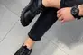 Кроссовки мужские кожаные черные с вставками нубука и текстиля Фото 8