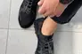 Кроссовки мужские кожаные черные с вставками нубука и текстиля Фото 9