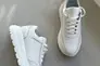 Кросівки жіночі шкіряні білі на білій підошві Фото 13