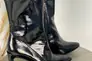 Ботинки женские кожа наплак черного цвета на каблуке демисезонные Фото 9