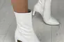 Ботинки женские кожаные белые на каблуке демисезонные Фото 1