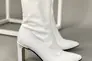 Ботинки женские кожаные белые на каблуке демисезонные Фото 10