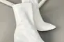 Ботинки женские кожаные белые на каблуке демисезонные Фото 12