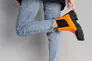 Челси женские кожаные оранжевые демисезонные Фото 4