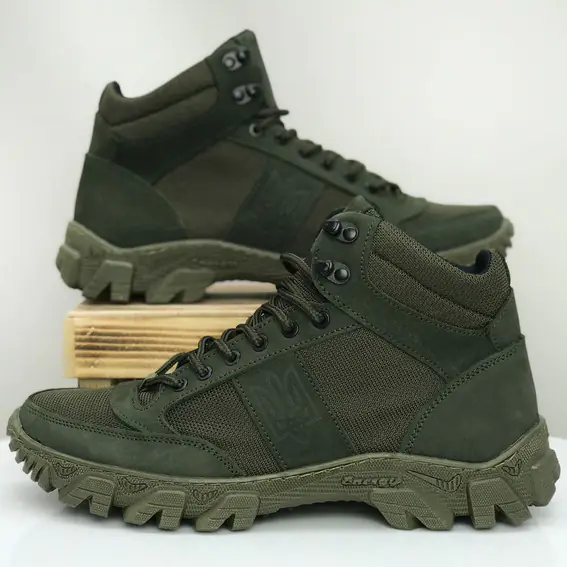 Тактичні черевики  584120 Темно-зелені фото 1 — інтернет-магазин Tapok