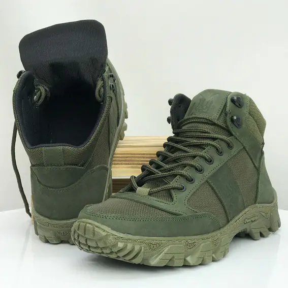 Тактические ботинки SAV 584120 Темно-зеленые. фото 4 — интернет-магазин Tapok