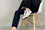 Кросівки жіночі шкіряні білі з кольоровими вставками Фото 4