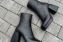 Ботильоны женские кожаные черные на каблуке демисезонные Фото 24