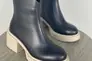 Ботинки женские кожаные черные на каблуке демисезонные Фото 10