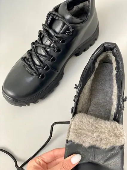 Ботинки мужские кожаные черные зимние фото 17 — интернет-магазин Tapok