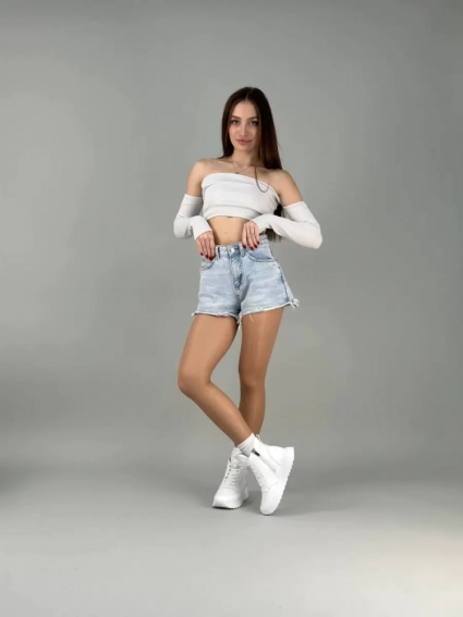 Кроссовки женские кожаные белые зимние фото 21 — интернет-магазин Tapok