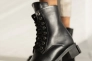 Жіночі черевики шкіряні зимові чорні Yuves 1270 На меху Фото 1