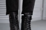 Жіночі черевики шкіряні зимові чорні Yuves 1270 На меху Фото 5