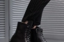 Жіночі черевики шкіряні зимові чорні Yuves 1270 На меху Фото 6