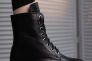 Жіночі черевики шкіряні зимові чорні Yuves 1270 На меху Фото 8