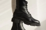 Жіночі черевики шкіряні зимові чорні Yuves 1270 На меху Фото 12