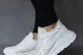 Жіночі кросівки шкіряні зимові білі Yuves 97780 На меху Фото 6