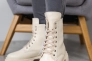 Женские ботинки кожаные зимние молочные Yuves 1270 Фото 2