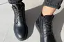 Ботинки мужские кожаные черного цвета на меху Фото 4