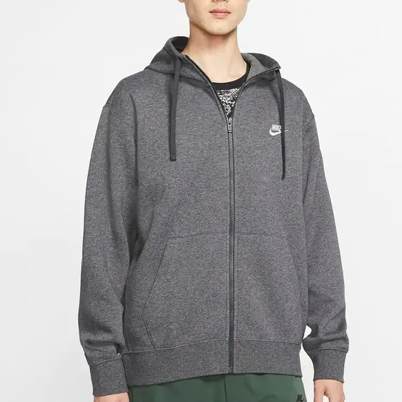 Чоловіча кофта NIKE M NSW CLUB HOODIE FZ BB BV2645-071 фото 1 — інтернет-магазин Tapok