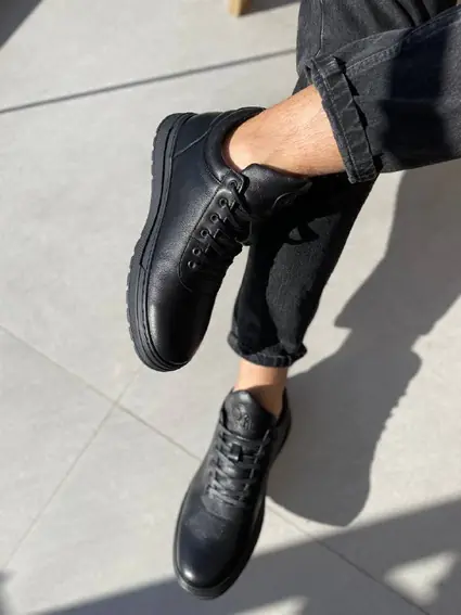 Ботинки мужские кожаные черные зимние фото 19 — интернет-магазин Tapok