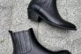 Ботинки казаки женские кожаные черные на каблуке демисезонные Фото 19