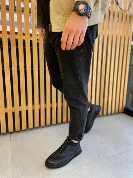 Ботинки мужские кожа флотар черные зимние фото 4 — интернет-магазин Tapok