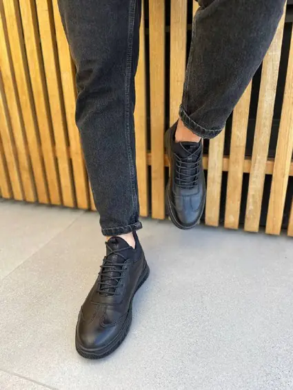 Ботинки мужские кожа флотар черные зимние фото 6 — интернет-магазин Tapok