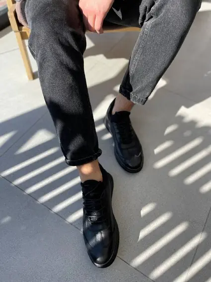 Ботинки мужские кожа флотар черные зимние фото 9 — интернет-магазин Tapok