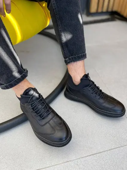 Ботинки мужские кожа флотар черные зимние фото 10 — интернет-магазин Tapok