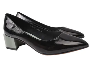 Туфлі човники жіночі чорні Berkonty 333-21DT