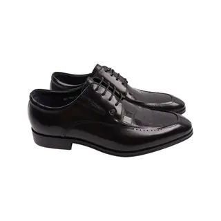 Туфлі чоловічі Brooman чорні натуральна шкіра 897-22DT